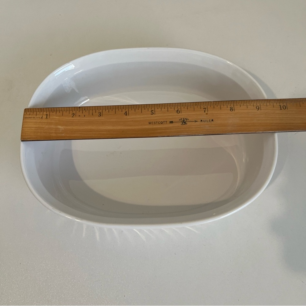 Corningware Oval Casserole Dish with Lid French White F-12-B 1.8 Liter - Picture 7 of 9